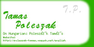 tamas poleszak business card